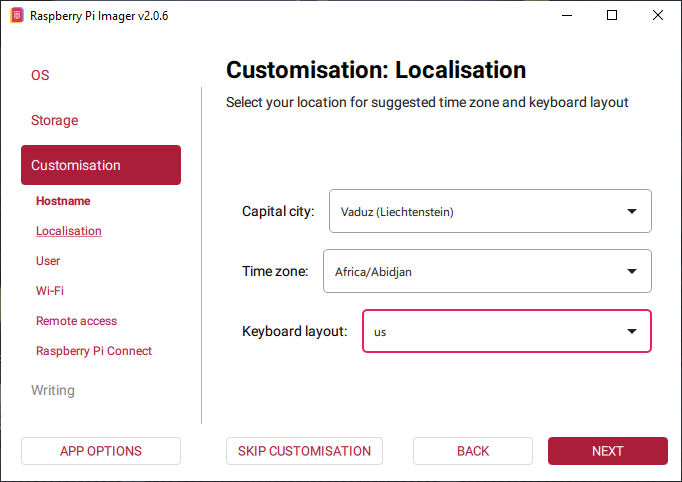 Customization: Localization